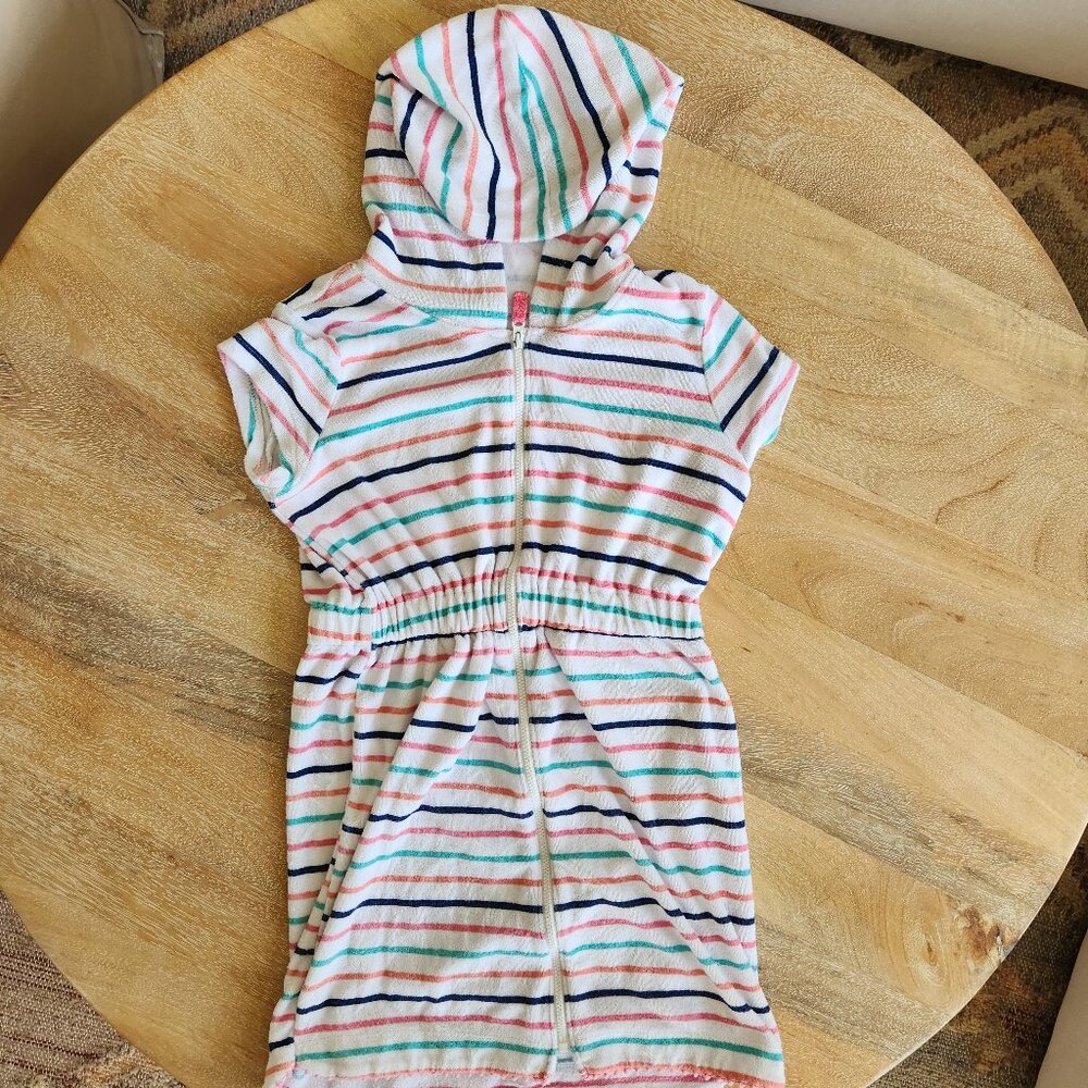 Carter’s Zip-up Hooded Terry Cloth Cover up Size 8